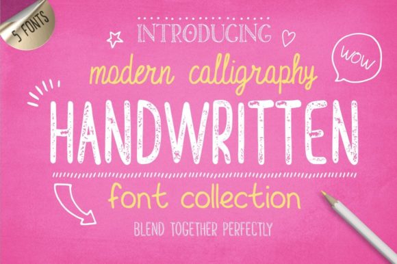 Authenticity in Design: The Handwritten Font Collection