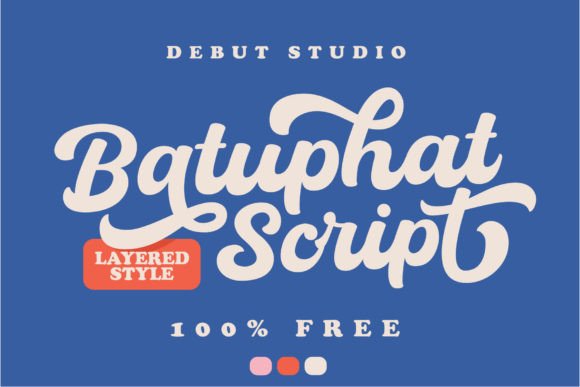 Batuphat: Elevating Projects with a Bold Script Typeface