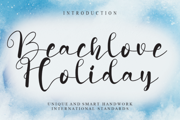 Beachlove Holiday: Crafting Warmth with a Flowing Script