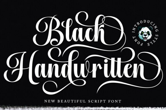 Black Handwritten: Where Calligraphic Elegance Meets Modern Design