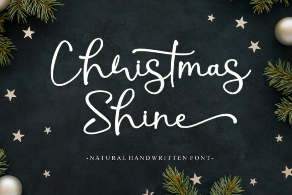 Christmas Shine: A Script Font for Elegant Holiday Designs