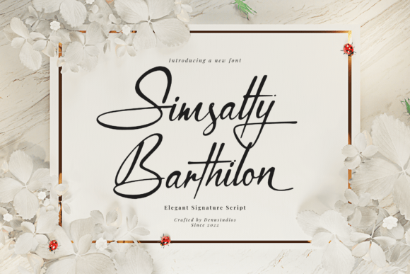 Elevate Your Brand: The Simsalty Barthilon Signature Script