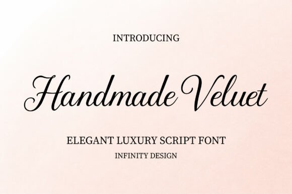 Handmade Velvet: A Modern Script Font for Elegant Branding