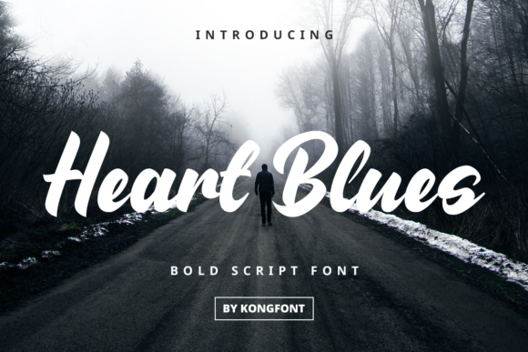 Heart Blues: A Playful Script for Modern Designers