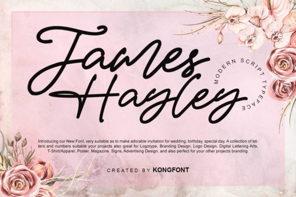 James Hayley: A Playful Script Font for Modern Brands