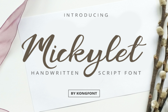 Mickylet: The Modern Handwritten Font for Creative Projects