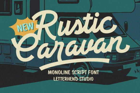 Rustic Caravan: A Creative Font for Authentic Branding