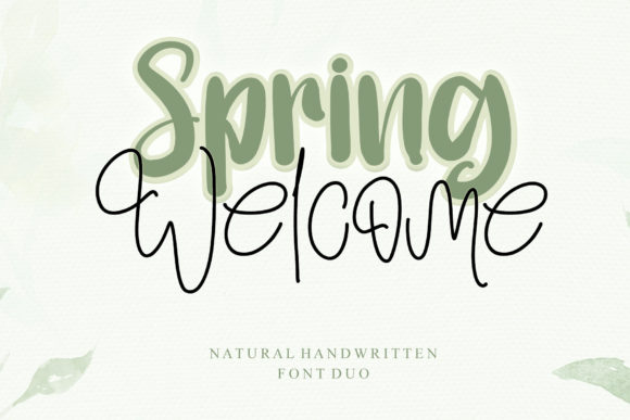 Spring Welcome: The Script Font for a Personal Touch